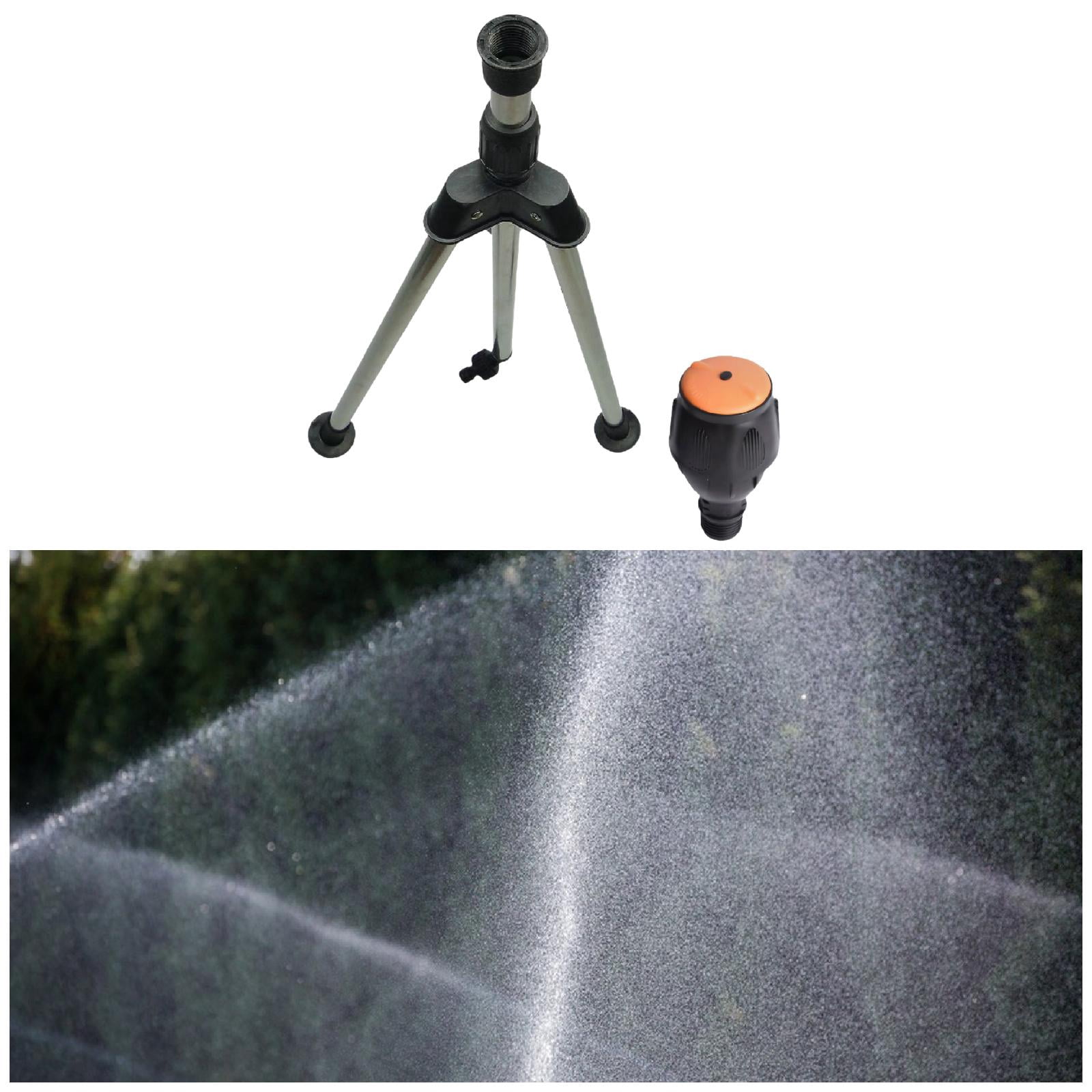 Fzaqwen Tripod Sprinkler 360 Degree Automatic Rotating Garden Watering Tool Garden Water After Lifting 68cm