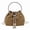 Brown, variant on Rhinestone Tassel Bucket Bag Sparkling Evening Clutch Diamond Purse with Detachable Strap for Wedding Party