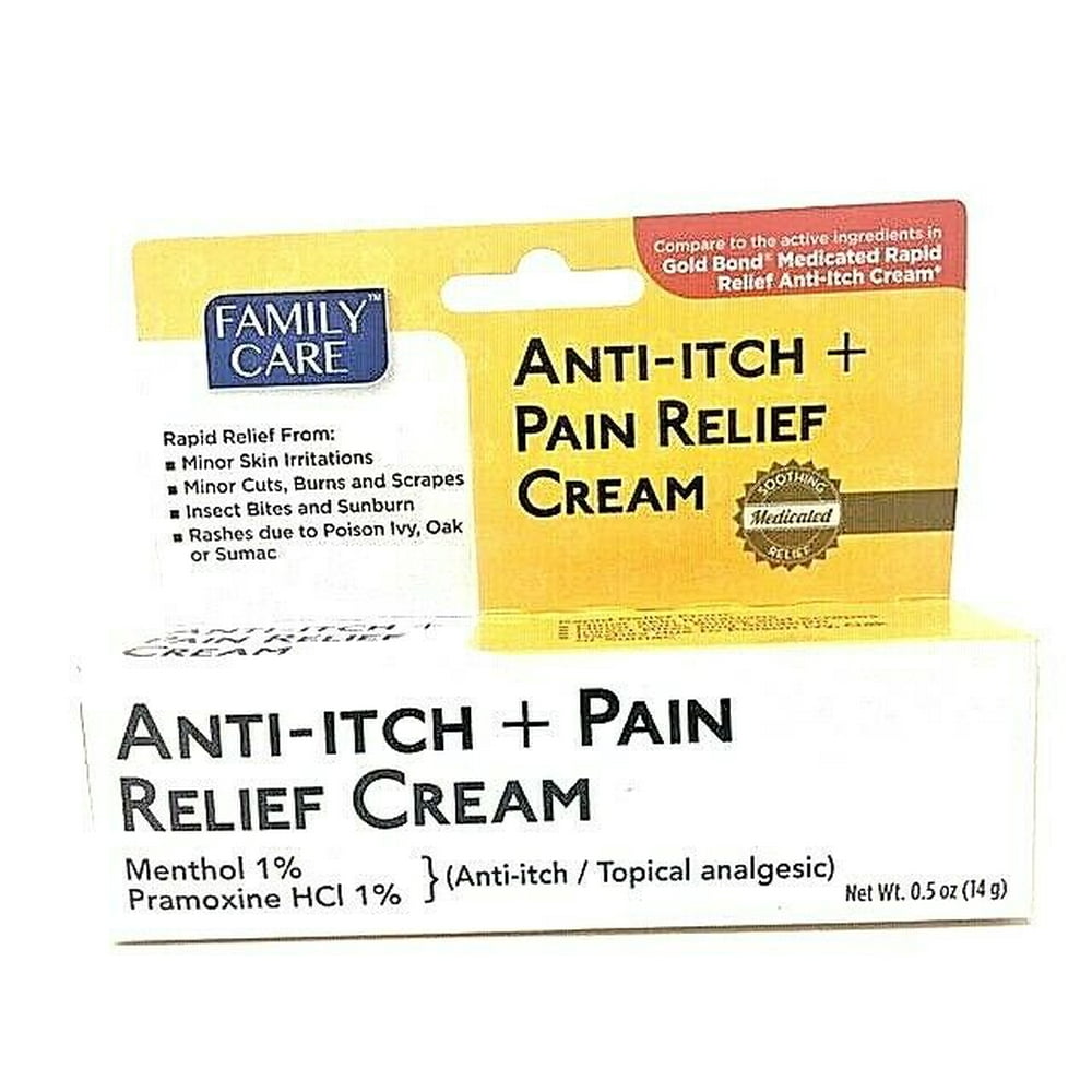Family Care AntiItch+Pain Relief Cream 0.5oz Pramoxine HCL 1 Topical