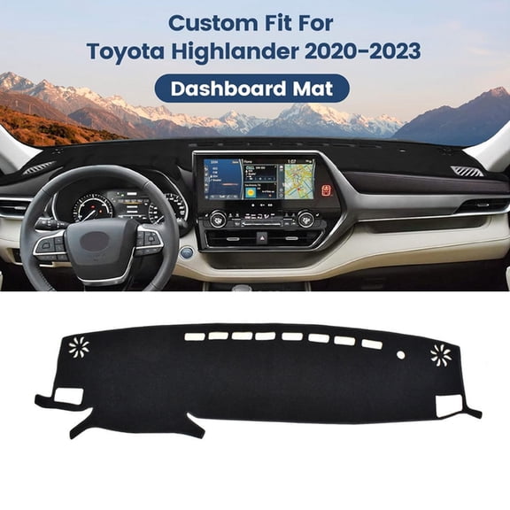 JJMY For 2020-2025 Toyota Highlander Accessories Dashboard Mat Dash Cover