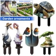 thumbnail image 6 of 2D Flat Acrylic Garden Statues Featuring Bird Garden Stakes, Decorative Animal Ornaments for Outdoor Yard Decorations, Easter Decor for Lawn Ornament, C, 6 of 7