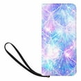 thumbnail image 1 of SUNENAT Mermaid Tails Galaxy Space Pattern Women's Purse Clutch Bag Card Holder Wristlets Wallets with Strap, 1 of 4