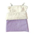 thumbnail image 1 of Saco de dormir para petauros del azúcar, accesorios para jaula, hamaca grande y cálida para hámster, para otros animales pequeños, jerbos y hámsters. Púrpura, 1 of 9