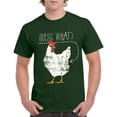 thumbnail image 5 of UGP Campus Apparel Guess What? Chicken Butt! - Funny, Graphic T Shirt - X-Large - Forest, 5 of 6