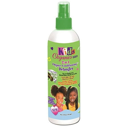 Kids Organics by Africa's Best 2-n-1 Organic Conditioning Detangler, 12 Fl (Best Products For African American Curly Hair)