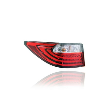 Tail Light - Compatible/Replacement for 13-15 Lexus ES300h/ES350 - Outer On Body - Left Hand - Driver - 8156133560 - CAPA