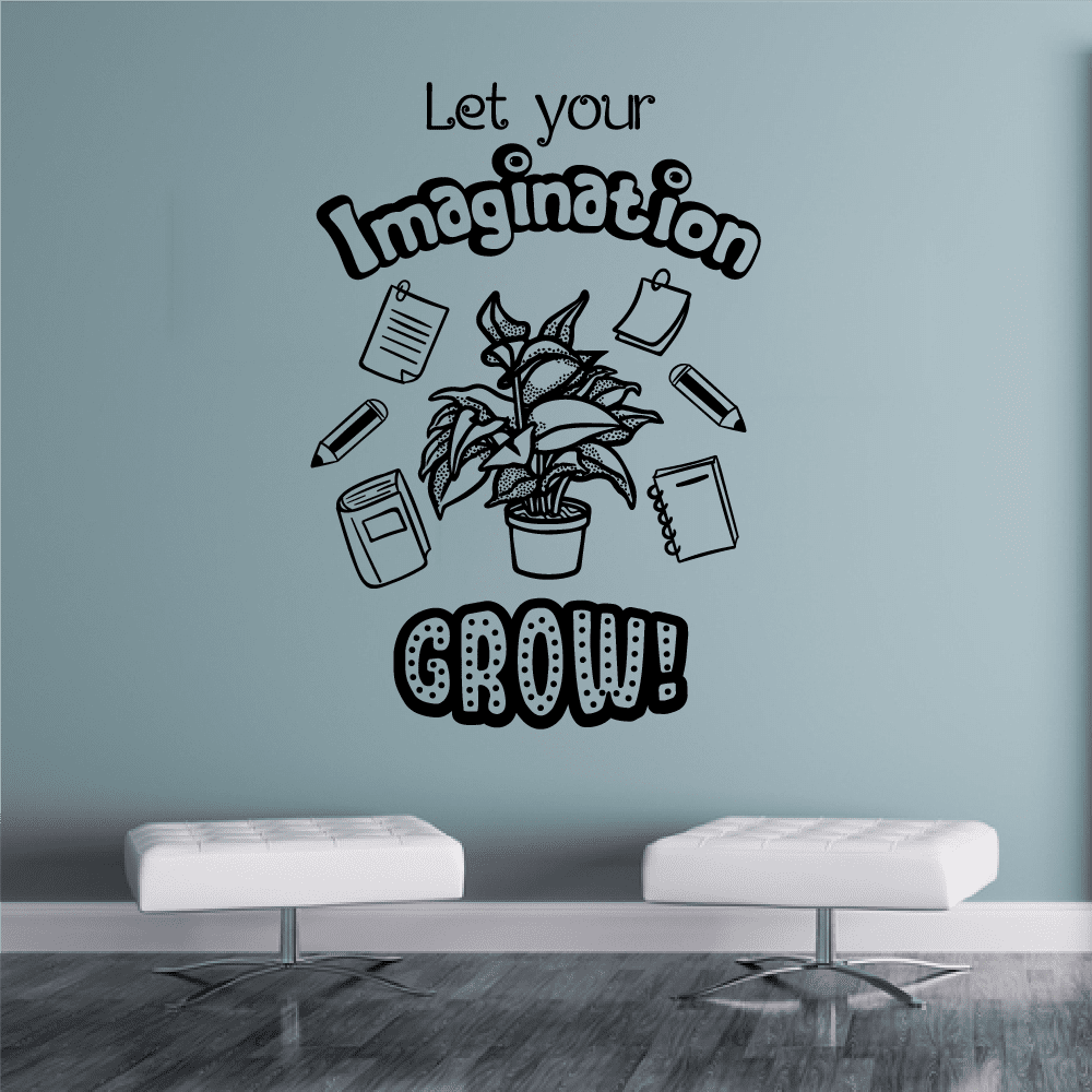 Classroom Imagination Grow Wall Decals Stickers Education ...