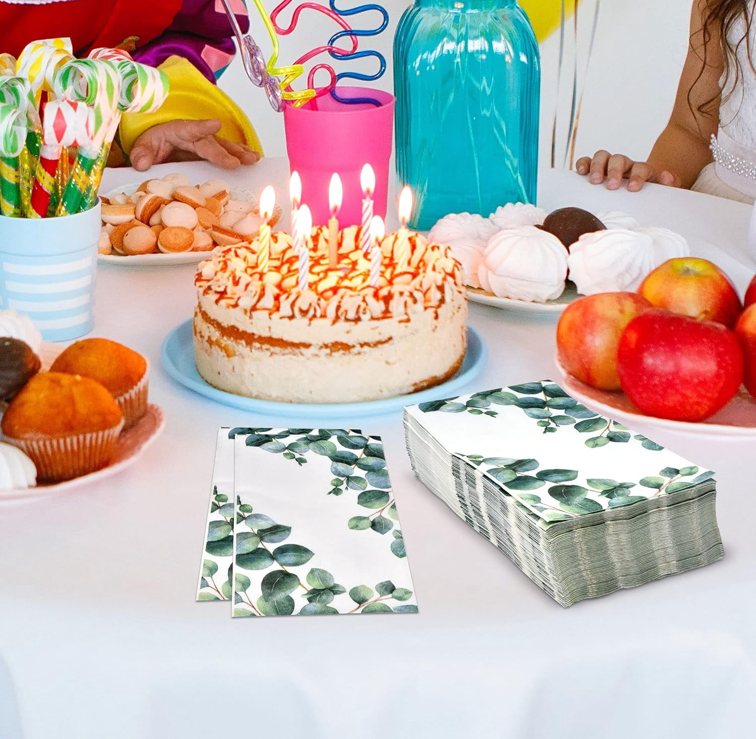 Gift Boutique Eucalyptus Greenery Disposable Paper Napkins