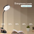 thumbnail image 2 of Lámpara de mesa LED inalámbrica, lámpara de noche táctil de 5 colores y 5 lámparas LED regulables de cuello flexible de 360°, lámpara de lectura de cabecera JM MX-0134988FYD, 2 of 5