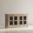 thumbnail image 3 of Jofran Rustic Shores 54" Coastal Distressed Acacia Four-Door Credenza Sideboard Cabinet, 3 of 10