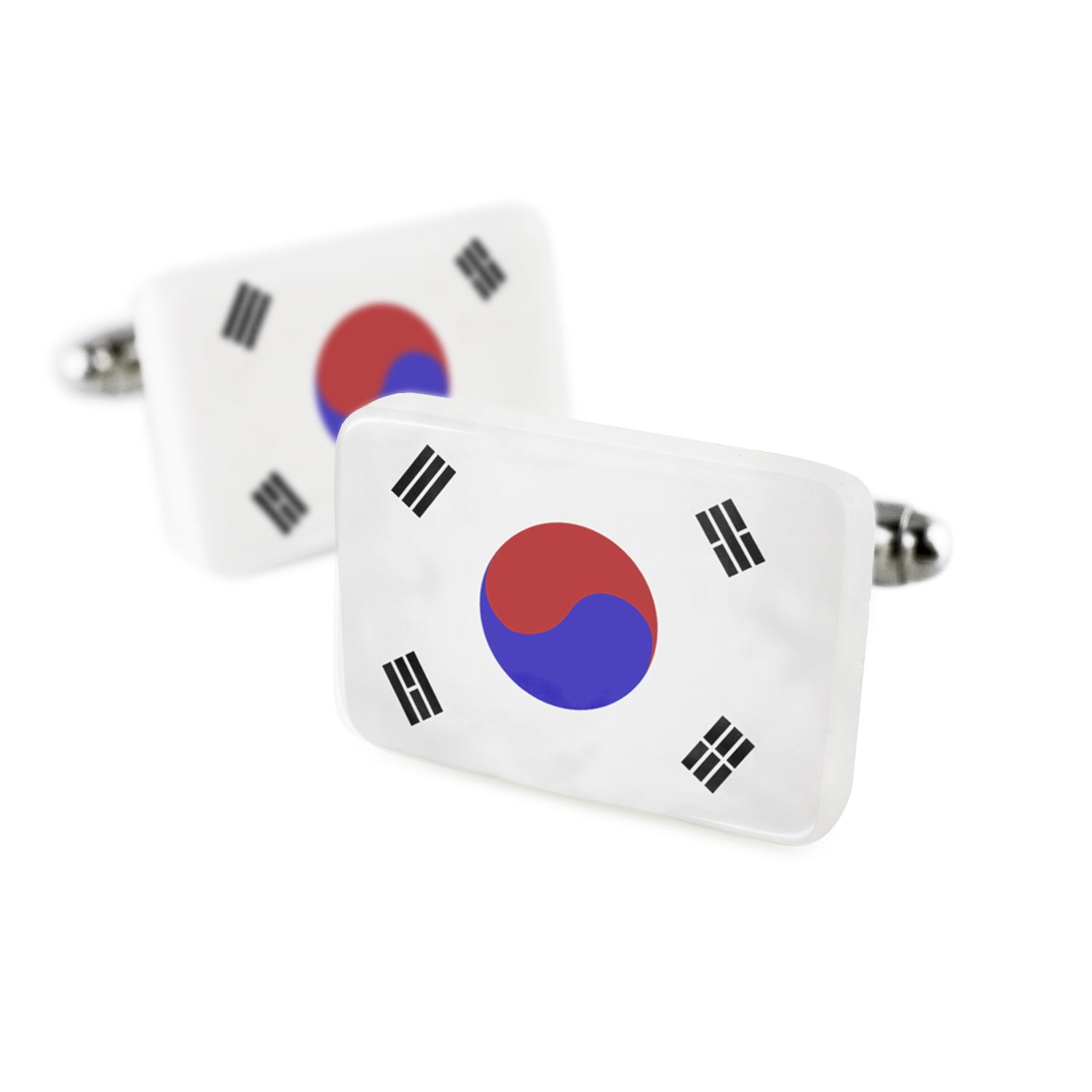 Cufflinks South Korea Flag Porcelain Ceramic NEONBLOND by NEONBLOND