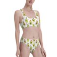 thumbnail image 2 of Daiia Avocado Playing Music printed 2 piece Swimsuit Bikinis for Women High Waisted Racerback Bathing Suits Summer Tummy Control Scoop Neck Swimwear-X-Large, 2 of 8