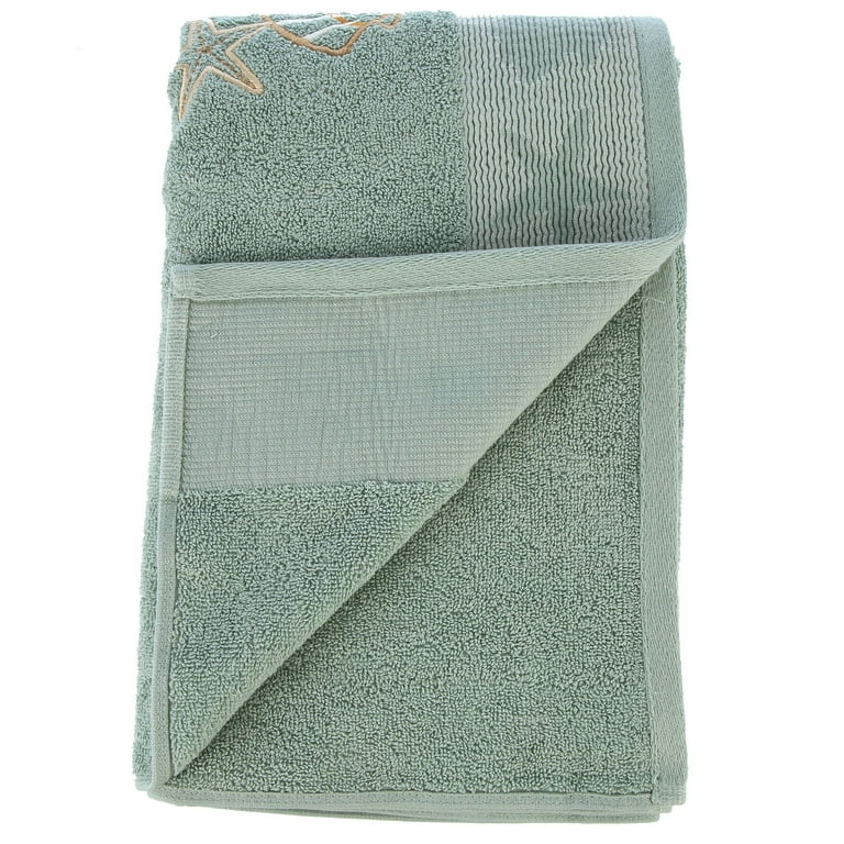 Better homes & gardens outlet coastal bath towel teal