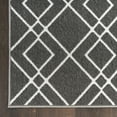 thumbnail image 4 of Nourison Modern Lines 5' x 7' Charcoal Modern Indoor Rug, 4 of 8