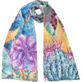 thumbnail image 1 of Anuschka Chiffon Scarf - Original Printed Artwork with Super-Soft & Lightweight 100% Polyester Fabric, 1 of 2