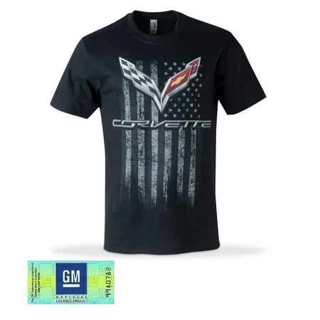 C7 Corvette American Legacy Men's T-shirt / Black (Best Corvette Parts Supplier)