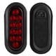 thumbnail image 5 of Camión 2 Uds 10LED Luz De Posición Lateral 6 Pulgadas Rojo Ovalado Impermeable Luz Trasera De Camión Montada En Superficie, 5 of 7