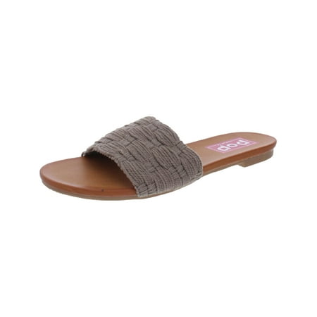 

POP Womens Mackee Woven Slip On Flat Sandals
