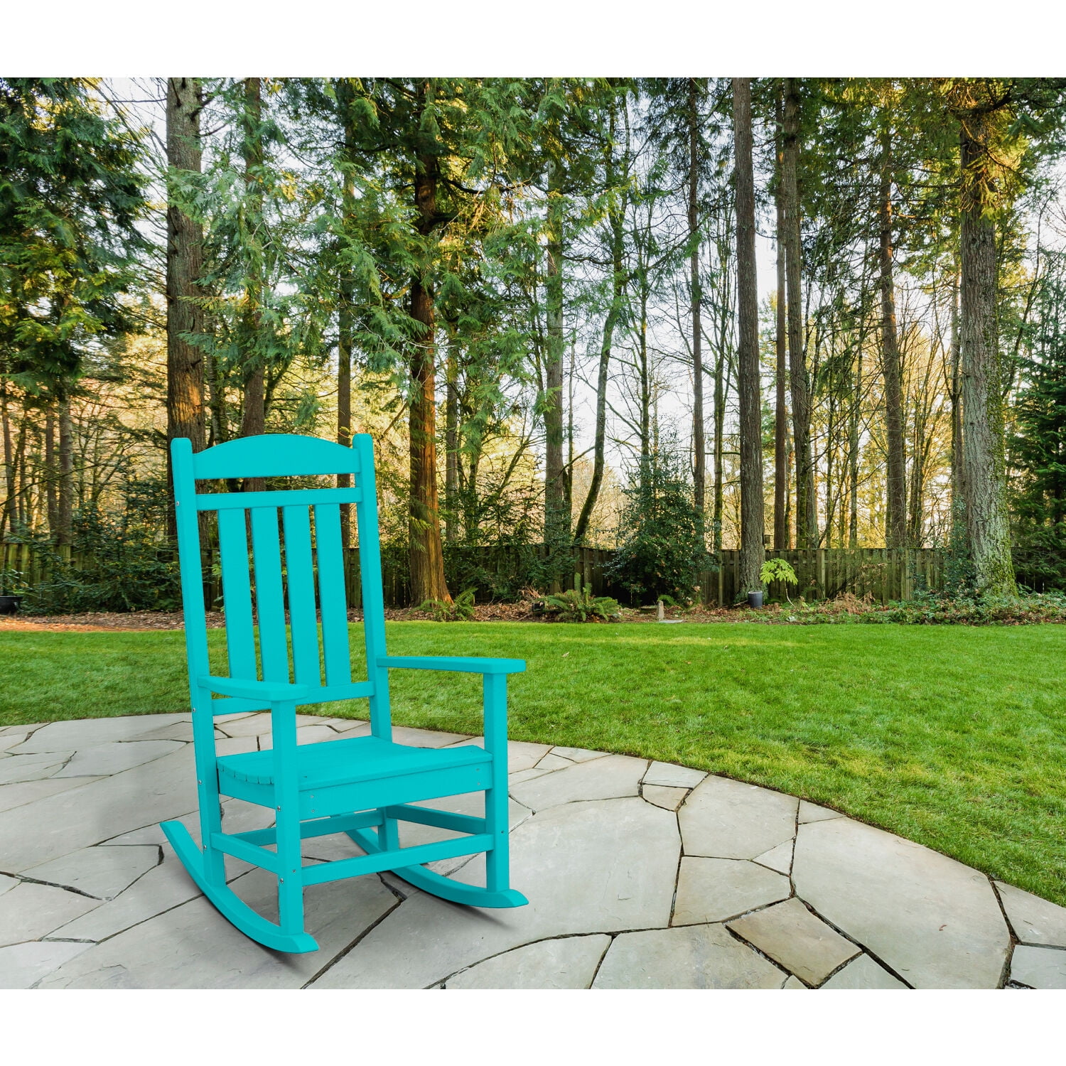Hanover Pineapple Cay All-Weather Outdoor Patio Porch Rocker, Eco-Friendly, Recycled Material, - HVR100AR