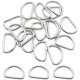 thumbnail image 1 of 30 anillos en D plateados de 26 mm, hebilla de anillo en D de metal, adecuado para bolsos, hebillas, correas, cinturones, mochilas, accesorios de bricolaje Excelente Rendimiento, 1 of 5