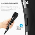 thumbnail image 3 of FanFun Unidirectional Dynamic Microphone for Karaoke Singing, Professional Handheld Karaoke Microphone, Wired Mic for Singing, Speech, 3 of 9