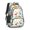 White Dinosaurs Flowers, variant on White Dinosaurs Flowers Plants Pattern Cute School Backpack Bag with Padded Back and Adjustable Shoulder Straps 16.9 X 12.6 X 5.9 Inches