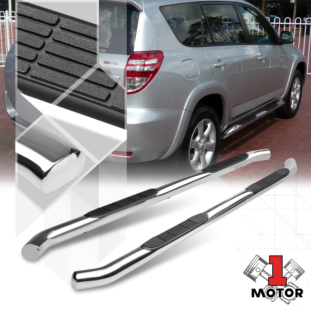 Chrome 3"Steel Round Tube Side Step Nerf Bar Running Board for 0612