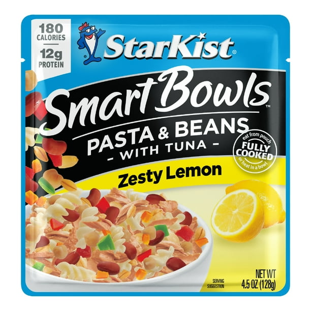 StarKist Smart Bowls Tuna Pasta & Beans Zesty Lemon, 4.5oz