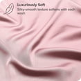 thumbnail image 3 of Bare Home Bamboo Sheet Set - Made from Rayon Fibers - Deep Pockets - 3 Piece - Twin XL, Light Pink, 3 of 7