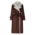 thumbnail image 5 of Women's Casual Double Layer Stand Collar Coat Jacket For Stylish Layering Sk8 Zip Womens Cold Weather Gear Womens Coat Lined Jacket Womens Jackets And Coats Figs Scrub Jacket Women Jacket Women Petite, 5 of 6