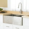 thumbnail image 3 of Native Trails Cpk76 Farmhouse Duet 33" Farmhouse Double Basin Copper Kitchen Sink - Nickel, 3 of 5