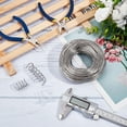 thumbnail image 5 of 10 Gauge Plastic Covered Aluminum Wire with 20 Caps 82FT Silver DIY Jewelry Making Wire for DIY Hair Bows Shaping Brim Hat and Other Crafts Project, 5 of 9