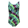thumbnail image 1 of Tank Style Gymnastics Leotard (Aqua Tie Dye, Youth 7-8), 1 of 4