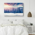 thumbnail image 2 of PixonSign Canvas Print Wall Art Snowy Forest & Mountains Nature Wilderness Photography Realism Rustic Landscape Colorful Multicolor Ultra for Living Room, Bedroom, Office - 16"x24", 2 of 5