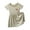 Light Green, variant on Girls Dresses Casual Summer Kids Outfit Soft Comfortable Short Fly Sleeve Lightweight Khaki Dress Size 18-24 M