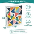 thumbnail image 3 of FORMRS 3 Ring Binder 1.5 inch with Pockets Set of 2 Clip Board 200 Sheets Capacity, Red Triangles, 3 of 8