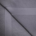 thumbnail image 3 of BNM Zero Twist Cotton 6 Piece Assorted Towel Set, Gray, 3 of 4
