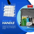 thumbnail image 2 of Shiny Select 10 Gallon Jumbo Storage Bag w/ Handle & Resealable Zipper Top 24x24, 12 Bags – Clear Big Plastic Extra Large XL, 4 Mil Thick Heavy Duty for Linens, Baby Items, Sports Equipment, 2 of 10