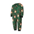 thumbnail image 5 of Family Christmas Pajamas, Long Sleeve Hooded Deer Print Zipper Closure Jumpsuit Loungewear, 5 of 10