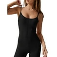 thumbnail image 7 of Flare Jumpsuits for Women Spaghetti Straps Scoop Neck Bodycon Full Length Casual Playsuit, 7 of 7