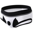 thumbnail image 4 of 2 Pack Mens Underwear Briefs Low Rise Casual Color Block Stretchy Slim Hollow-Out Breathable Support Lifting Athletic Workout Underpants, 4 of 8