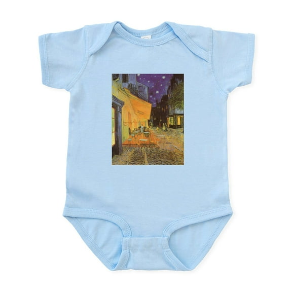 CafePress - Van Gogh Cafe Terrace At Night Infant Bodysuit - Baby Light Bodysuit, Size Newborn - 24 Months