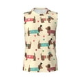 thumbnail image 6 of Picia Dachshund Dog Puppy mens Cotton Tank Undershirts , Moisture-wicking Ribbed Tanks, Lightweight Cotton Tank Undershirts-Small, 6 of 8