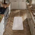 thumbnail image 2 of BERTHMEER Kitchen Rugs and Mats, 17.3"x30" Anti Fatigue Waterproof Brown Kitchen Mats, Non Slip Comfort Cushioned Standing Mat Rug for Home, Sink, Laundry, Light Brown, 2 of 7