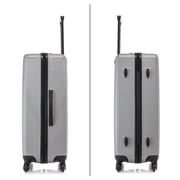 DUKAP Discovery 3-Piece Hardside Luggage Sets with Spinner Wheels, Handle and Trolley, (20/24/28), Silver