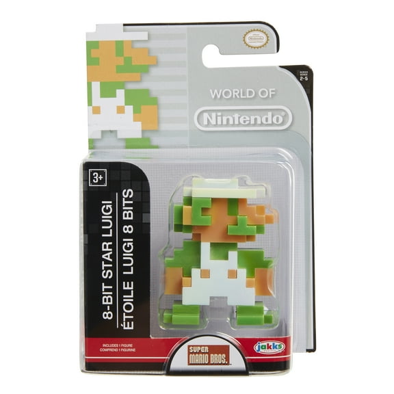Nintendo 2.5" Limited Articluation 8 Bit Star Luigi