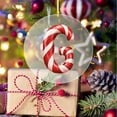 thumbnail image 3 of Ornements Alphabet pour Arbre de Noël, 26 Lettres Initiales Canne de Bonbon Pendentif Décoration Arbre de Noël, Monogramme Personnalisé Décorations Rouges pour Cadeaux Arbre de Noël Diy, 3 of 5