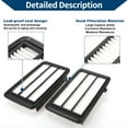 thumbnail image 4 of Filtro de aire del motor Unique Bargains No.172205AAA00 para Honda Civic 1.5L 2.0L 2016-2021 Elemento de filtro de larga duración 2 Pcs, 4 of 7