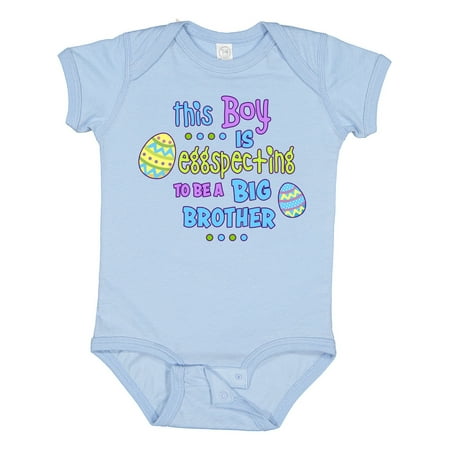 

Inktastic This Boy is Eggspecting to Be a Brother Gift Baby Boy Bodysuit