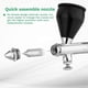 thumbnail image 2 of Dual Action Airbrush Fluid Cups Quick Remove Air Cap Nozzle for Car Model DIY Painting Makeup Nail Art Cake Decorating-D, 2 of 5